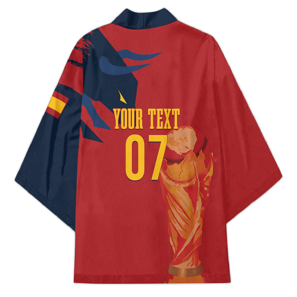 La Furia Roja Espana Custom Kimono Campeones del Mundo 2026