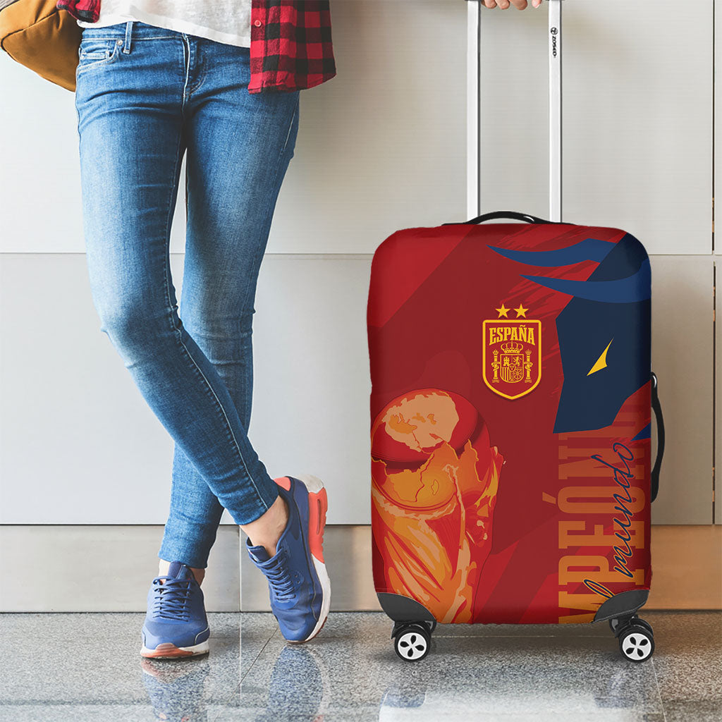 La Furia Roja Espana Luggage Cover Campeones del Mundo 2026