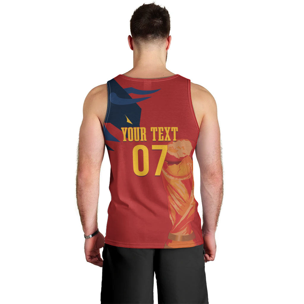 La Furia Roja Espana Custom Men Tank Top Campeones del Mundo 2026