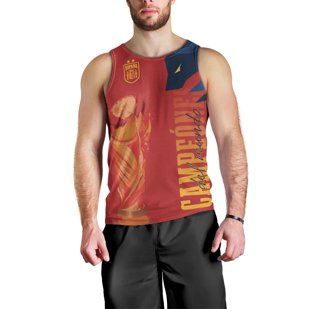 La Furia Roja Espana Custom Men Tank Top Campeones del Mundo 2026