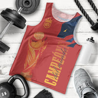La Furia Roja Espana Custom Men Tank Top Campeones del Mundo 2026