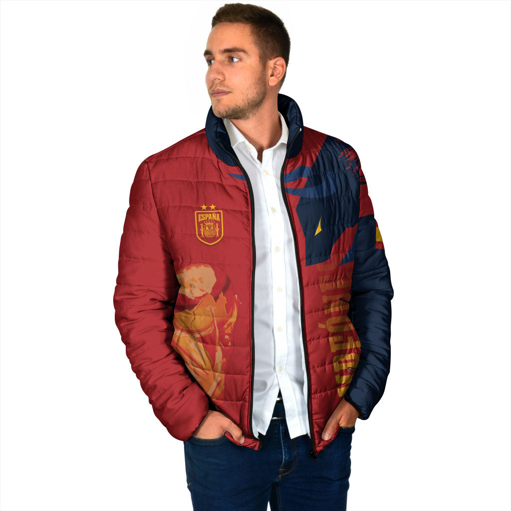 La Furia Roja Espana Custom Padded Jacket Campeones del Mundo 2026