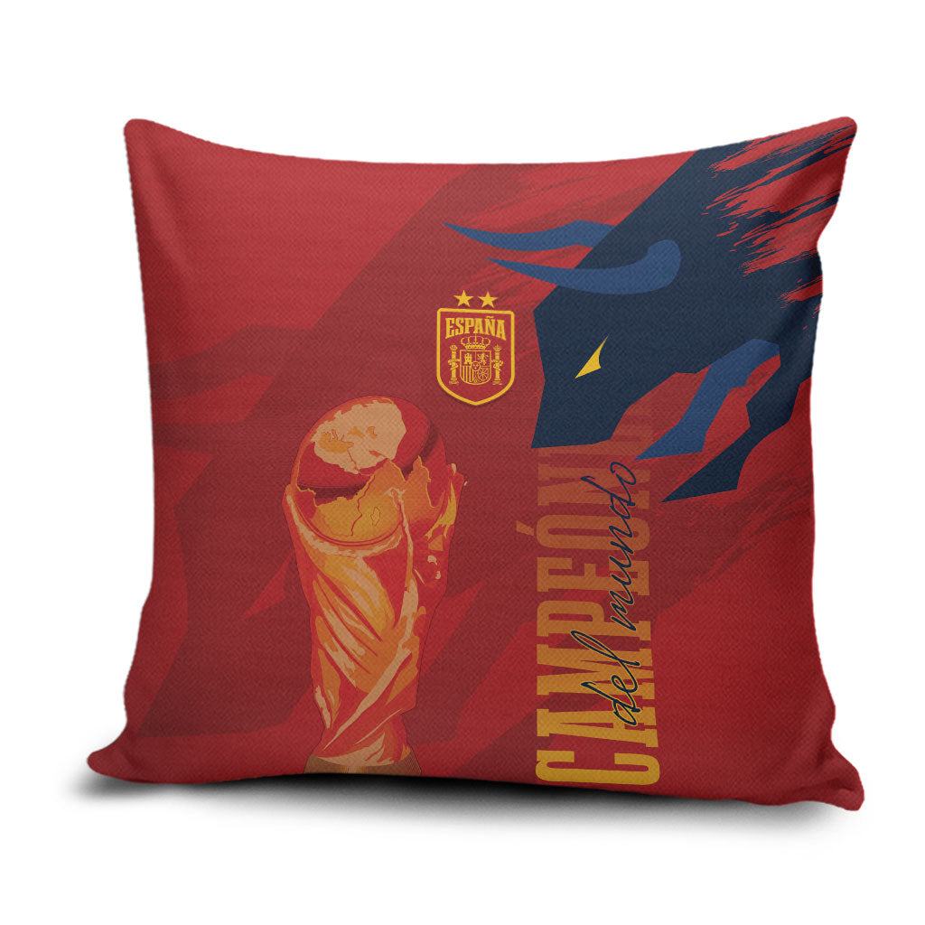 La Furia Roja Espana Pillow Cover Campeones del Mundo 2026