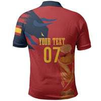 La Furia Roja Espana Custom Polo Shirt Campeones del Mundo 2026