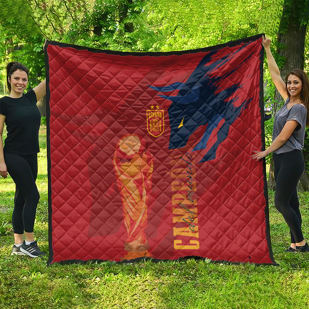 La Furia Roja Espana Quilt Campeones del Mundo 2026