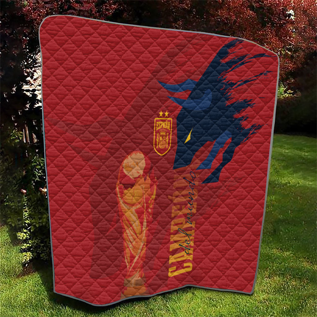 La Furia Roja Espana Quilt Campeones del Mundo 2026