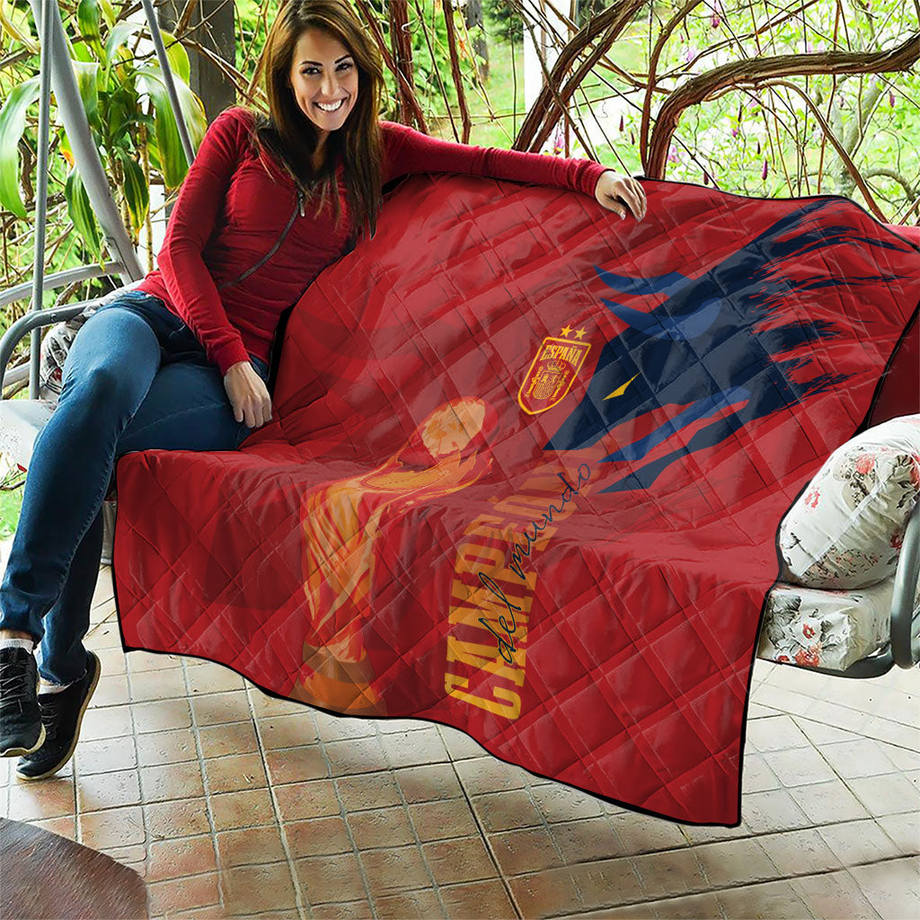 La Furia Roja Espana Quilt Campeones del Mundo 2026