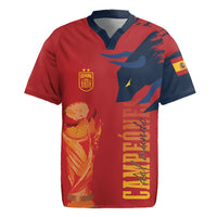 La Furia Roja Espana Custom Rugby Jersey Campeones del Mundo 2026
