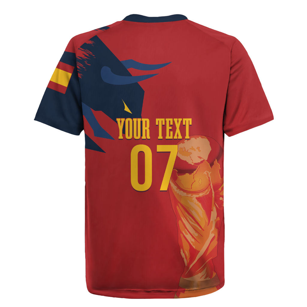 La Furia Roja Espana Custom Rugby Jersey Campeones del Mundo 2026