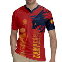 La Furia Roja Espana Custom Rugby Jersey Campeones del Mundo 2026