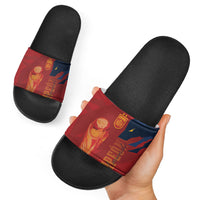 La Furia Roja Espana Slide Sandals Campeones del Mundo 2026