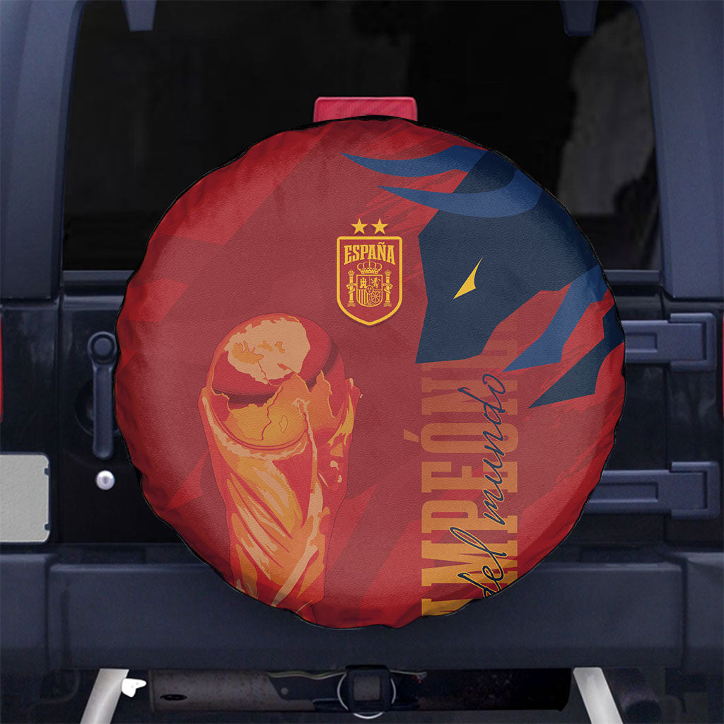 La Furia Roja Espana Spare Tire Cover Campeones del Mundo 2026