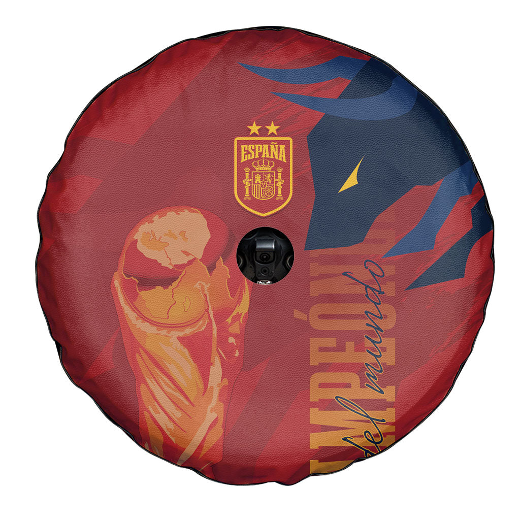 La Furia Roja Espana Spare Tire Cover Campeones del Mundo 2026
