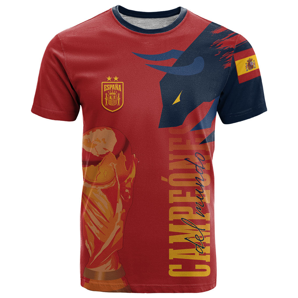 La Furia Roja Espana Custom T Shirt Campeones del Mundo 2026