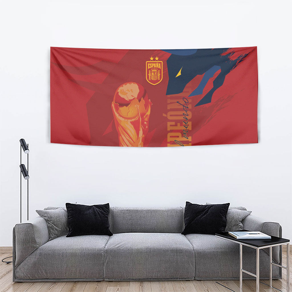 La Furia Roja Espana Tapestry Campeones del Mundo 2026