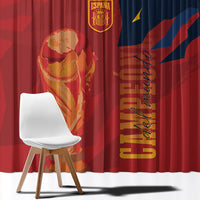 La Furia Roja Espana Window Curtain Campeones del Mundo 2026