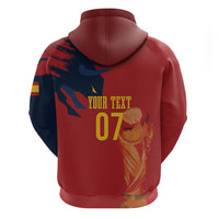 La Furia Roja Espana Custom Zip Hoodie Campeones del Mundo 2026