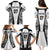 Personalised Fiji Rugby Family Matching Puletasi Dress and Hawaiian Shirt 2023 World Cup History Makers - White Ver - Wonder Print Shop