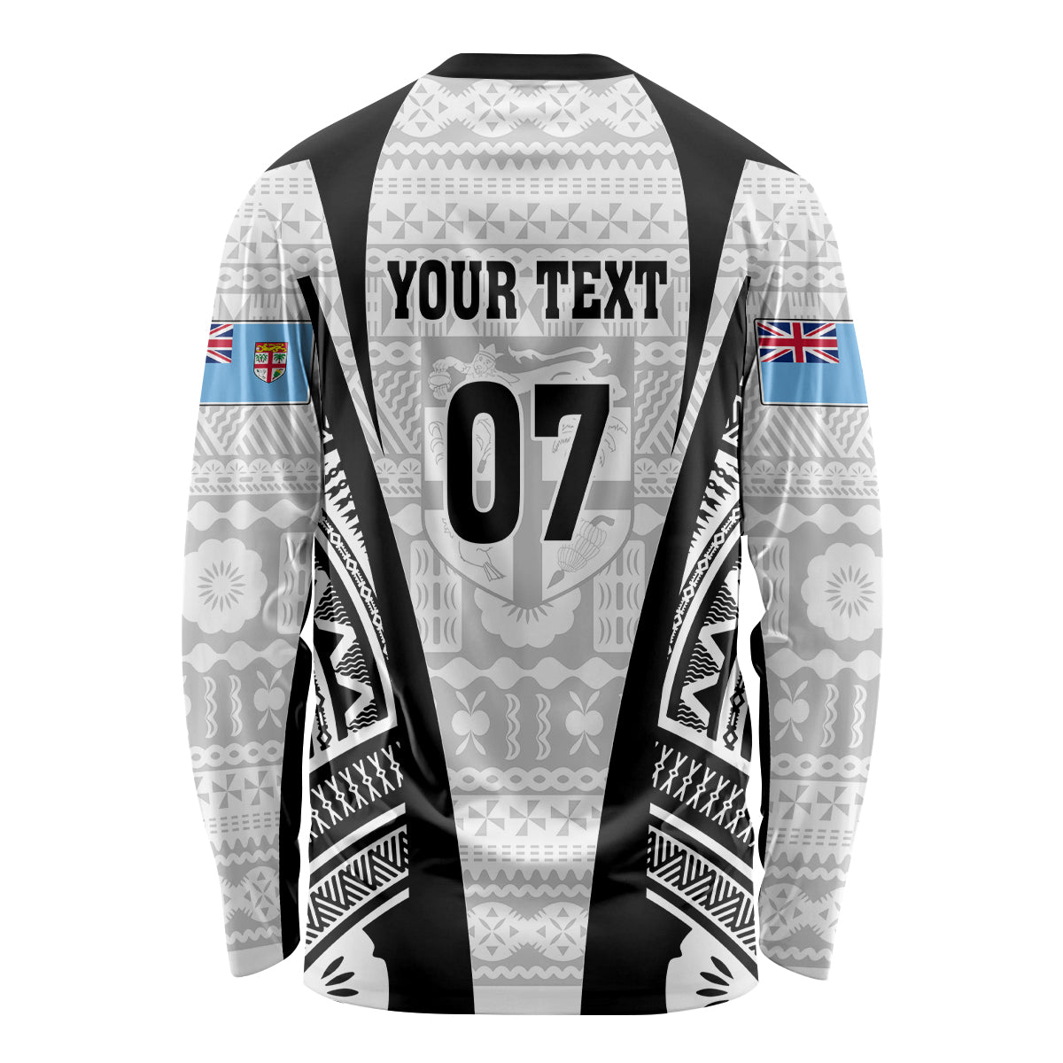 Personalised Fiji Rugby Long Sleeve Shirt 2023 World Cup History Makers - White Ver - Wonder Print Shop
