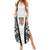 Personalised Fiji Rugby Summer Maxi Dress 2023 World Cup History Makers - White Ver - Wonder Print Shop