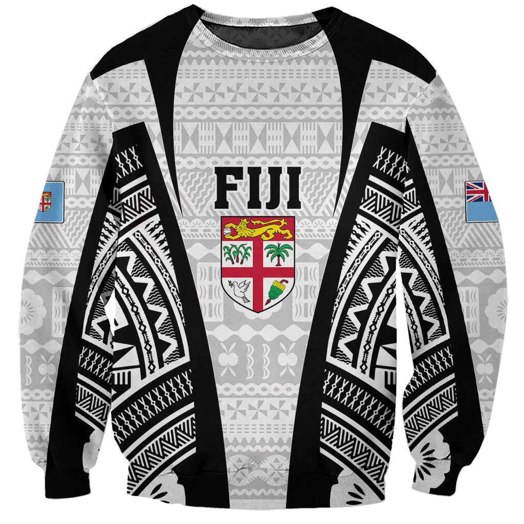 Personalised Fiji Rugby Sweatshirt 2023 World Cup History Makers - White Ver - Wonder Print Shop