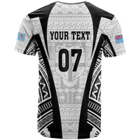 Personalised Fiji Rugby T Shirt 2023 World Cup History Makers - White Ver - Wonder Print Shop