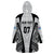 Personalised Fiji Rugby Wearable Blanket Hoodie 2023 World Cup History Makers - White Ver - Wonder Print Shop