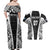 Personalised Fiji Rugby Couples Matching Off Shoulder Maxi Dress and Hawaiian Shirt 2023 World Cup History Makers - Black Ver LT7 - Wonder Print Shop