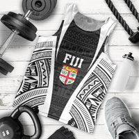 Personalised Fiji Rugby Men Tank Top 2023 World Cup History Makers - Black Ver - Wonder Print Shop