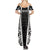 Personalised Fiji Rugby Summer Maxi Dress 2023 World Cup History Makers - Black Ver - Wonder Print Shop