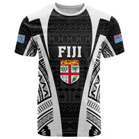 Personalised Fiji Rugby T Shirt 2023 World Cup History Makers - Black Ver - Wonder Print Shop