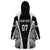 Personalised Fiji Rugby Wearable Blanket Hoodie 2023 World Cup History Makers - Black Ver - Wonder Print Shop