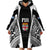 Personalised Fiji Rugby Wearable Blanket Hoodie 2023 World Cup History Makers - Black Ver - Wonder Print Shop