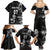 Personalised New Zealand Rugby Family Matching Summer Maxi Dress and Hawaiian Shirt Silver Fern Basic 2023 World Cup - Wonder Print Shop