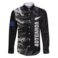 Personalised New Zealand Rugby Family Matching Summer Maxi Dress and Hawaiian Shirt Silver Fern Basic 2023 World Cup - Wonder Print Shop