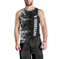 Personalised New Zealand Rugby Men Tank Top Silver Fern Basic 2023 World Cup - Wonder Print Shop