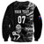 Personalised New Zealand Rugby Sweatshirt Silver Fern Basic 2023 World Cup - Wonder Print Shop