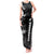 Personalised New Zealand Rugby Tank Maxi Dress Silver Fern Basic 2023 World Cup - Wonder Print Shop