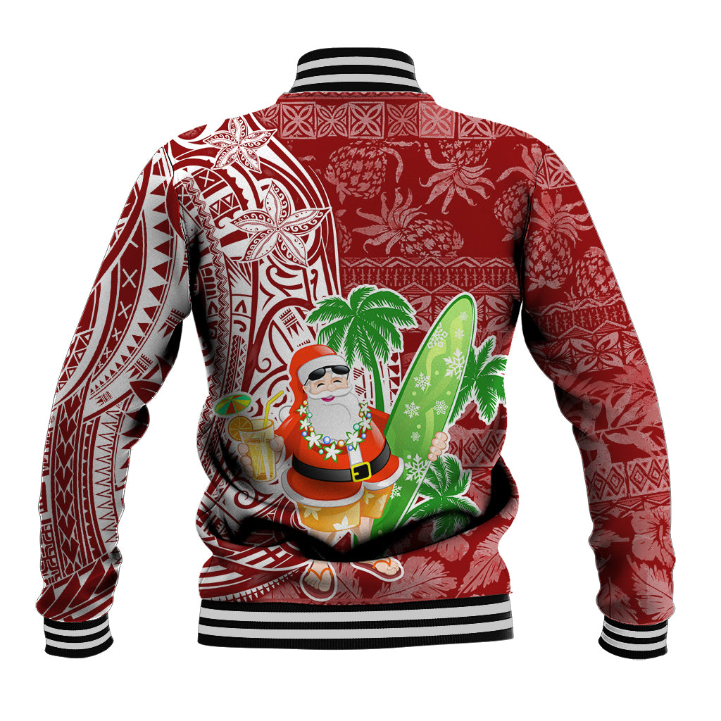 Hawaii Christmas Mele Kalikimaka Baseball Jacket Santa Claus LT7 - Wonder Print Shop