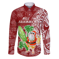 Hawaii Christmas Mele Kalikimaka Family Matching Puletasi Dress and Hawaiian Shirt Santa Claus - Wonder Print Shop