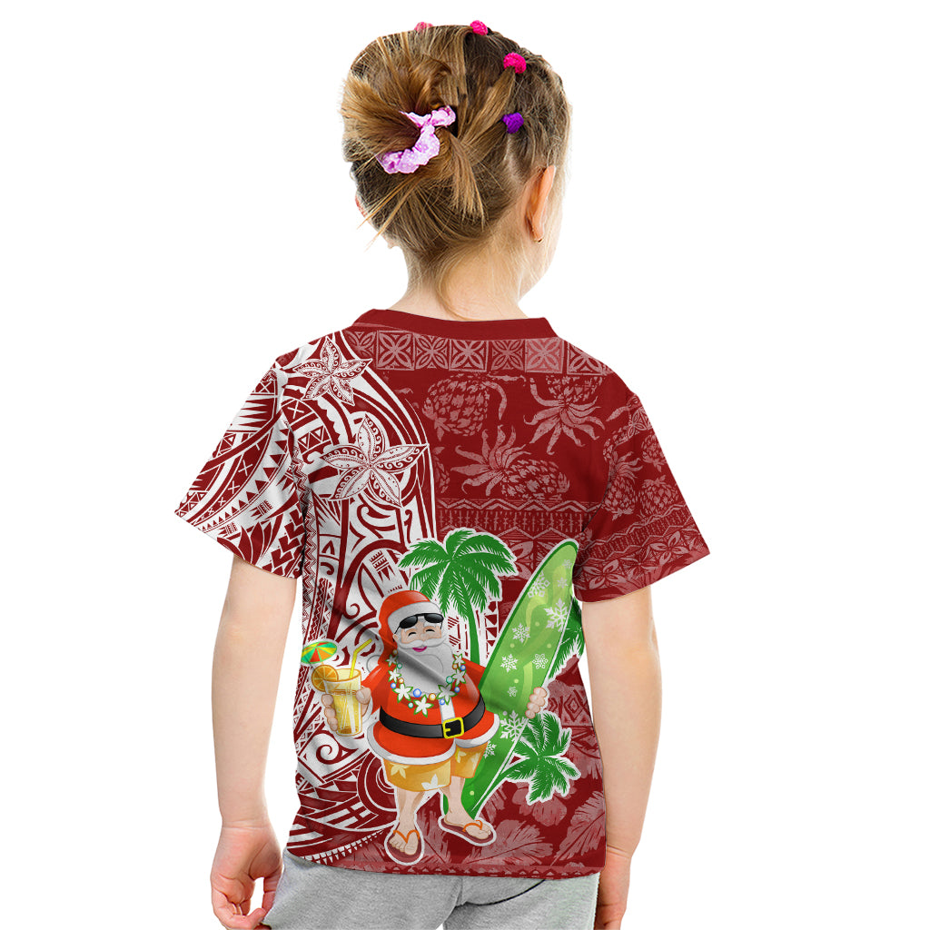 Hawaii Christmas Mele Kalikimaka Kid T Shirt Santa Claus - Wonder Print Shop