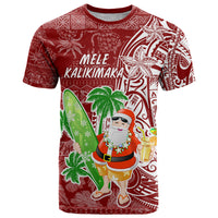 Hawaii Christmas Mele Kalikimaka T Shirt Santa Claus - Wonder Print Shop