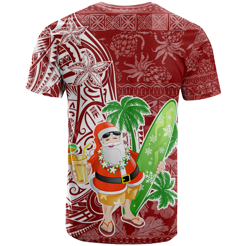 Hawaii Christmas Mele Kalikimaka T Shirt Santa Claus - Wonder Print Shop