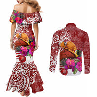 papua-new-guinea-christmas-couples-matching-mermaid-dress-and-long-sleeve-button-shirt-bird-of-paradise-special
