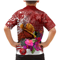 Papua New Guinea Christmas Family Matching Mermaid Dress and Hawaiian Shirt Bird-of-Paradise Special LT7 - Wonder Print Shop
