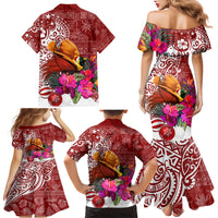 Papua New Guinea Christmas Family Matching Mermaid Dress and Hawaiian Shirt Bird-of-Paradise Special LT7 - Wonder Print Shop