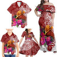 Papua New Guinea Christmas Family Matching Off Shoulder Maxi Dress and Hawaiian Shirt Bird-of-Paradise Special LT7 - Wonder Print Shop
