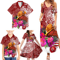 Papua New Guinea Christmas Family Matching Summer Maxi Dress and Hawaiian Shirt Bird-of-Paradise Special - Wonder Print Shop