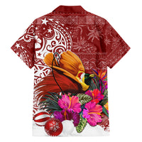 Papua New Guinea Christmas Family Matching Summer Maxi Dress and Hawaiian Shirt Bird-of-Paradise Special - Wonder Print Shop