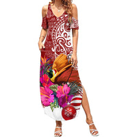Papua New Guinea Christmas Family Matching Summer Maxi Dress and Hawaiian Shirt Bird-of-Paradise Special - Wonder Print Shop